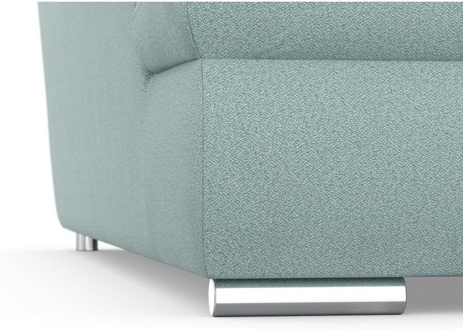 DOMO collection Hoekbank Mona L-vorm naar keuze met slaapfunctie en armleuning