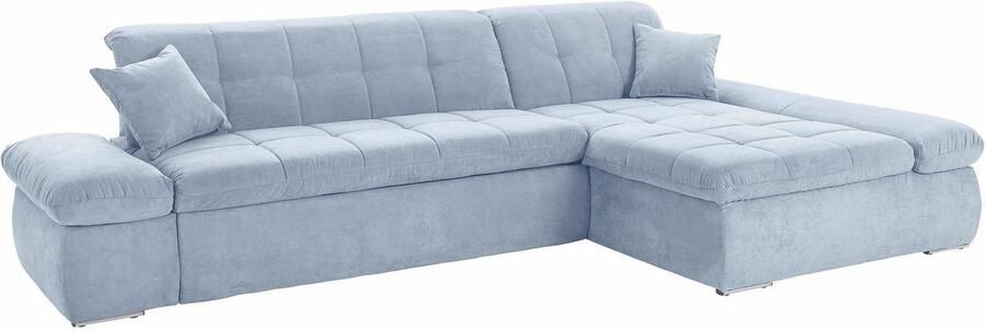 DOMO collection Hoekbank NMoric XXL B D H: 300 172 80cm L-vorm naar keuze met slaapfunctie en verstelbare armleuning