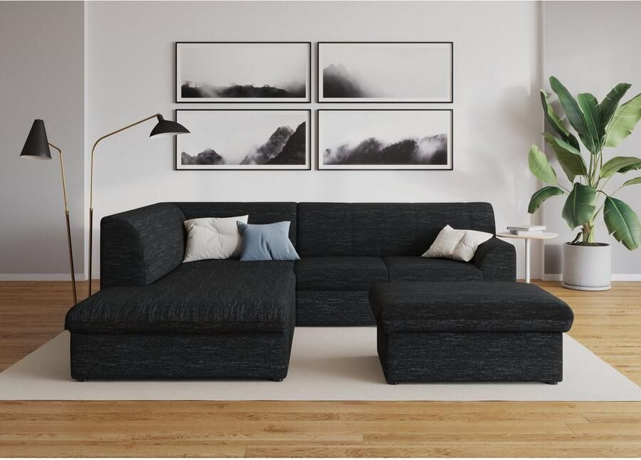 DOMO collection Hoekbank Topper tijdloos elegant compacte afmetingen OTTO's Choice L-vorm