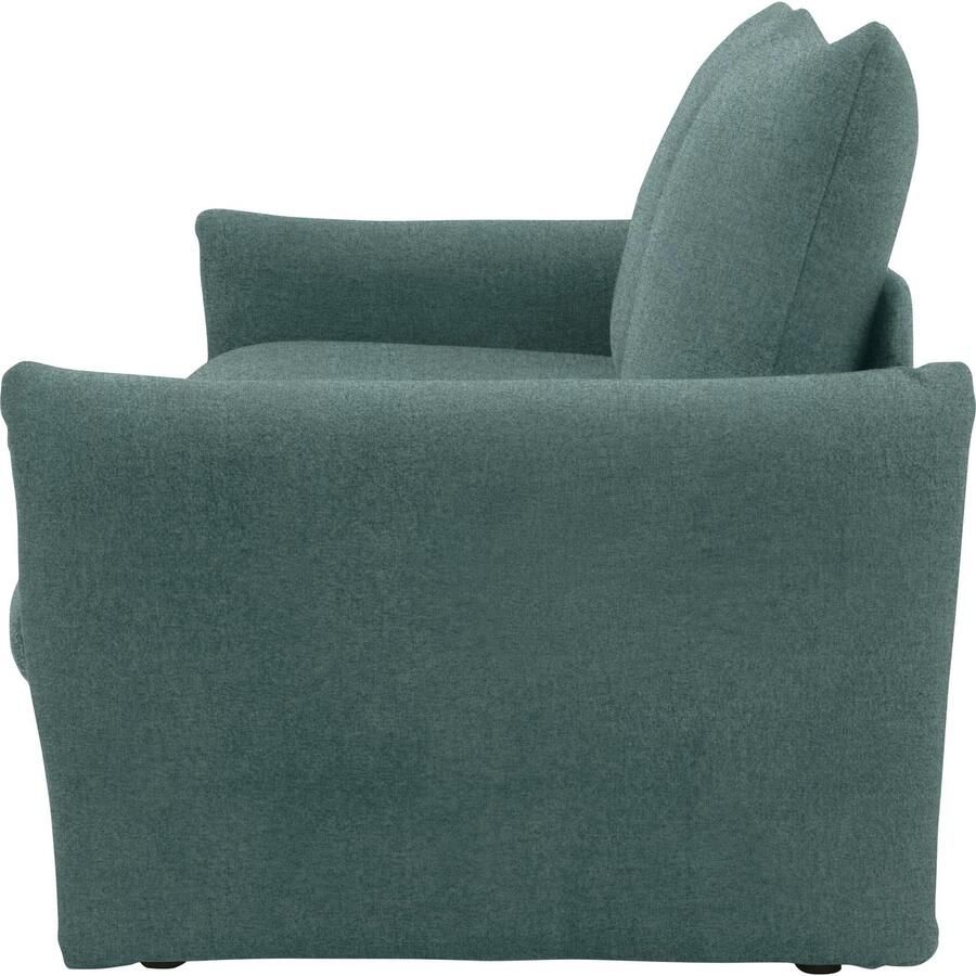 DOMO collection Slaapbank 700023 Slaapbank functie binnenvering 2-zits stabiel ligoppervlak Zitvlakken afzonderlijk uitklapbaar om te slapen relaxen en ontspannen