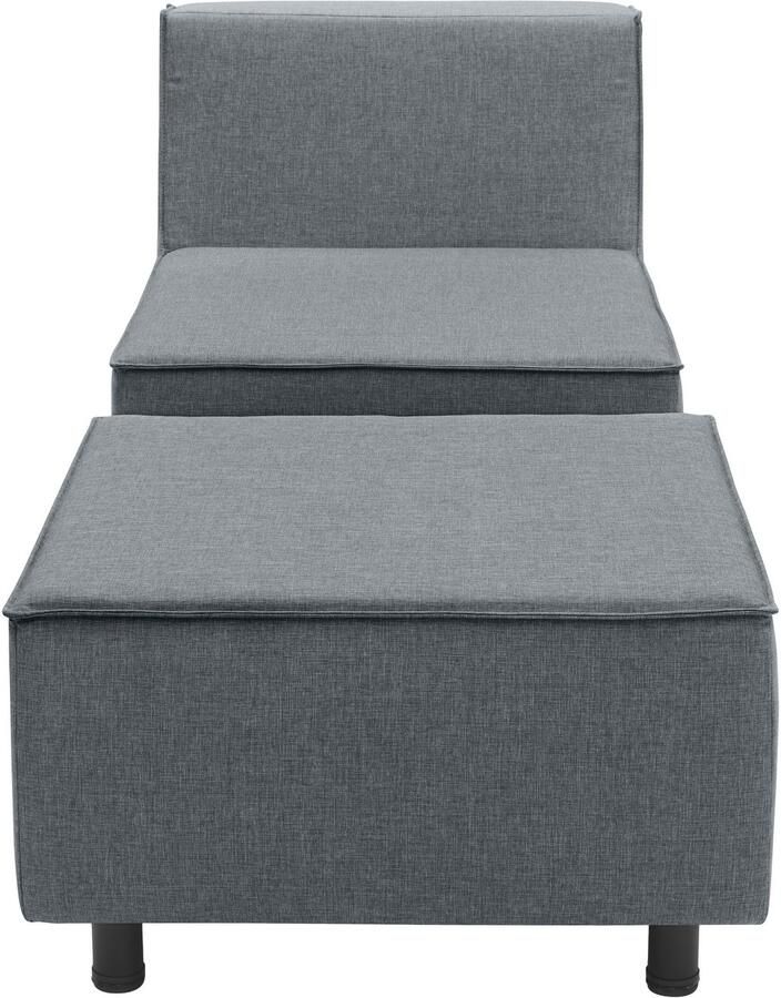 DOMO collection Sofaelement Sonna individueel samen te stellen Enkele elementen voor terras tuin en balkon speciaal voor buiten