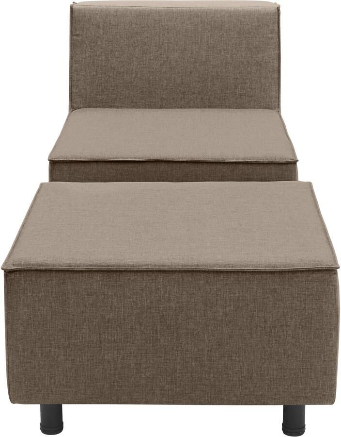 DOMO collection Sofaelement Sonna individueel samen te stellen Enkele elementen voor terras tuin en balkon speciaal voor buiten