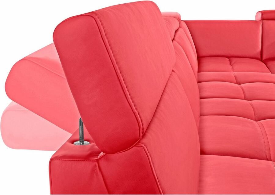 DOMO collection Zithoek Ava moderne zitstiksels met mooie dubbele naad comfortabel U-vorm