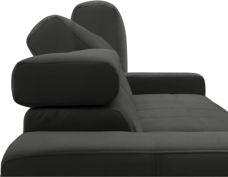 DOMO collection Hoekbank Brandon incl. Hoofdsteunverstelling B D H: 214 100 80 cm L-Vorm