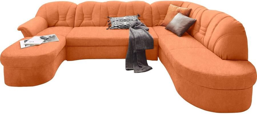 DOMO collection Zithoek Elva tijdloze vormentaal elegante rugstikking U-Vorm