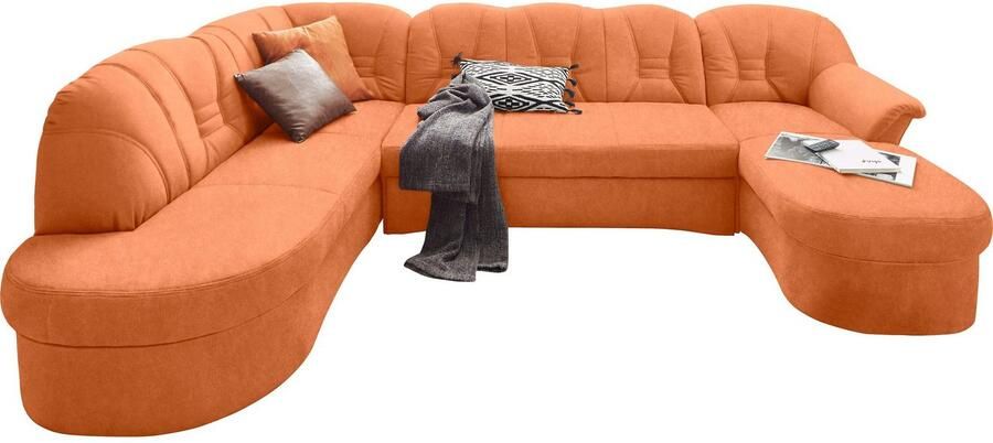 DOMO collection Zithoek Elva tijdloze vormentaal elegante rugstikking U-Vorm