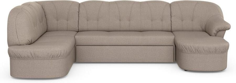 DOMO collection Zithoek Pegnitz tijdloos en modern met aantrekkelijke rugstepping U-vorm