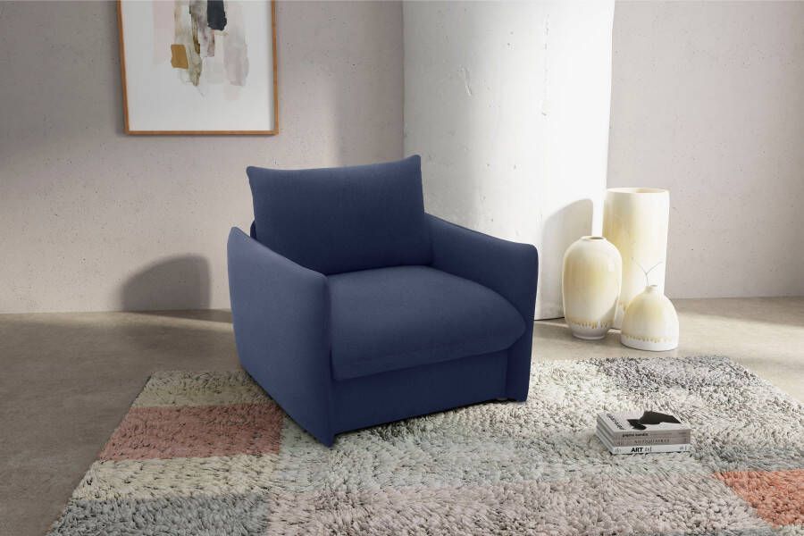 DOMO collection Fauteuil 700023 Slaapbank functie binnenvering stabiel ligoppervlak Slaapfauteuil