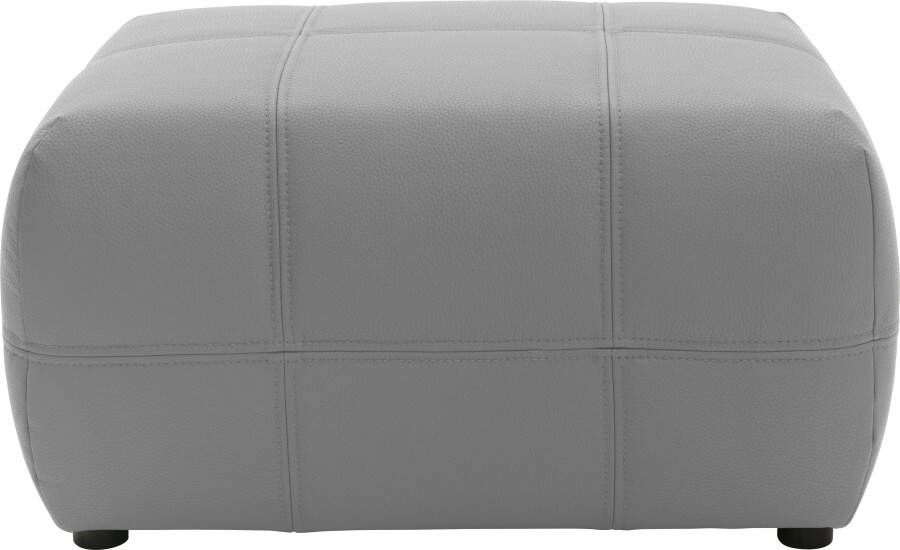 DOMO collection Hocker BRANDON kleine uitvoering passend bij 'brandon' van leer en luxe-imitatieleer