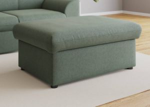 DOMO collection Hocker Topmatras met golfvering op kunststof glijders
