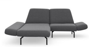 DOMO collection Hoekbank Avellino met verstelbare arm- en rugleuning