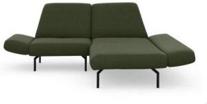 DOMO collection Hoekbank Avellino met verstelbare arm- en rugleuning