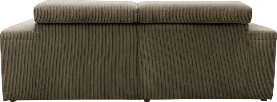 DOMO collection Hoekbank Brandon incl. Hoofdsteunverstelling B D H: 214 100 80 cm L-Vorm