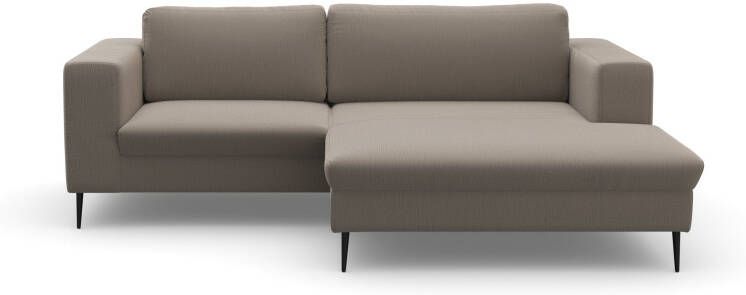 DOMO collection Hoekbank Modica moderne look met royale récamier ook in cord