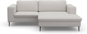 DOMO collection Hoekbank Modica moderne look met royale récamier vrij plaatsbaar