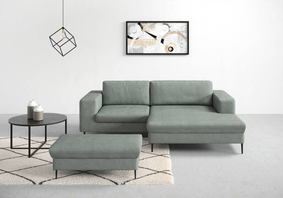 DOMO collection Hoekbank Modica moderne uitstraling met royale recamière ook in cord