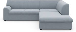 DOMO collection Hoekbank Topmatras met ottomane naar keuze met slaapfunctie
