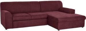DOMO collection Hoekbank Topmatras met récamier naar keuze met slaapfunctie