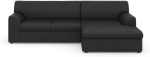 DOMO collection Hoekbank Topmatras met récamier naar keuze met slaapfunctie