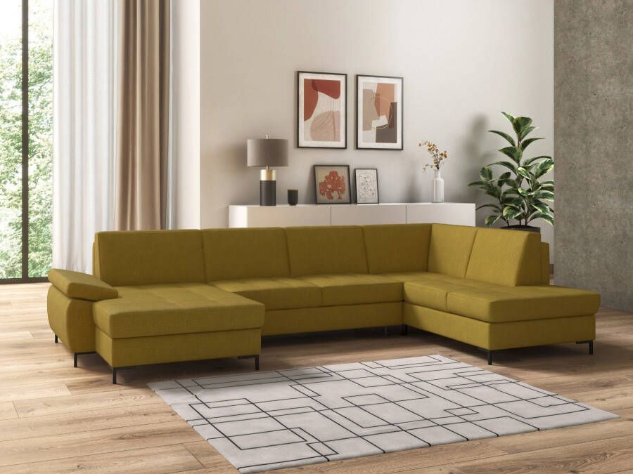 DOMO collection Zithoek Capelo met verstelbare armleuningen naar keuze met slaapfunctie binnenvering