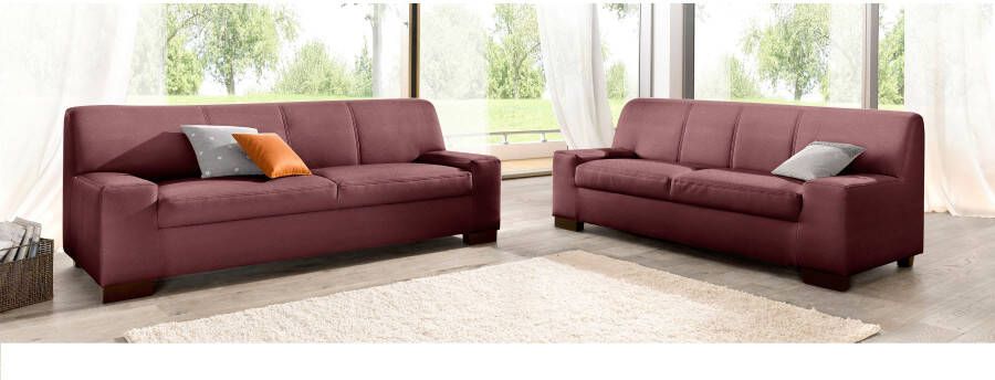 DOMO collection Zithoek Norma bestaand uit elk een 2- en 3-zitsbank (set)
