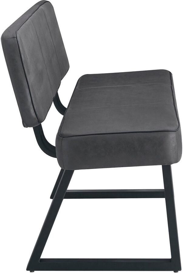 Duo Collection Zitbank Tarra bank met rugleuning Hoogwaardige microvezelbekleding met binnenvering tot 260 kg belastbaar