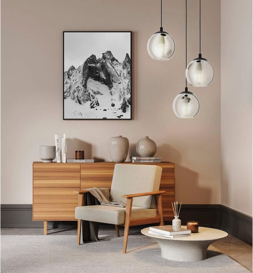 EGLO Â AriscaniÂ HanglampÂ -Â 42 5Â cmÂ -Â GlasÂ -Â 3Â lichtsÂ -Â Zwart Leen Bakker - Foto 11