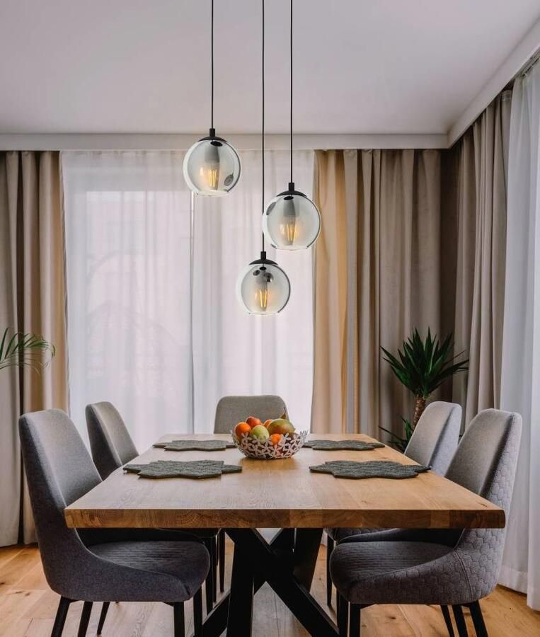 EGLO Â AriscaniÂ HanglampÂ -Â 42 5Â cmÂ -Â GlasÂ -Â 3Â lichtsÂ -Â Zwart Leen Bakker - Foto 2