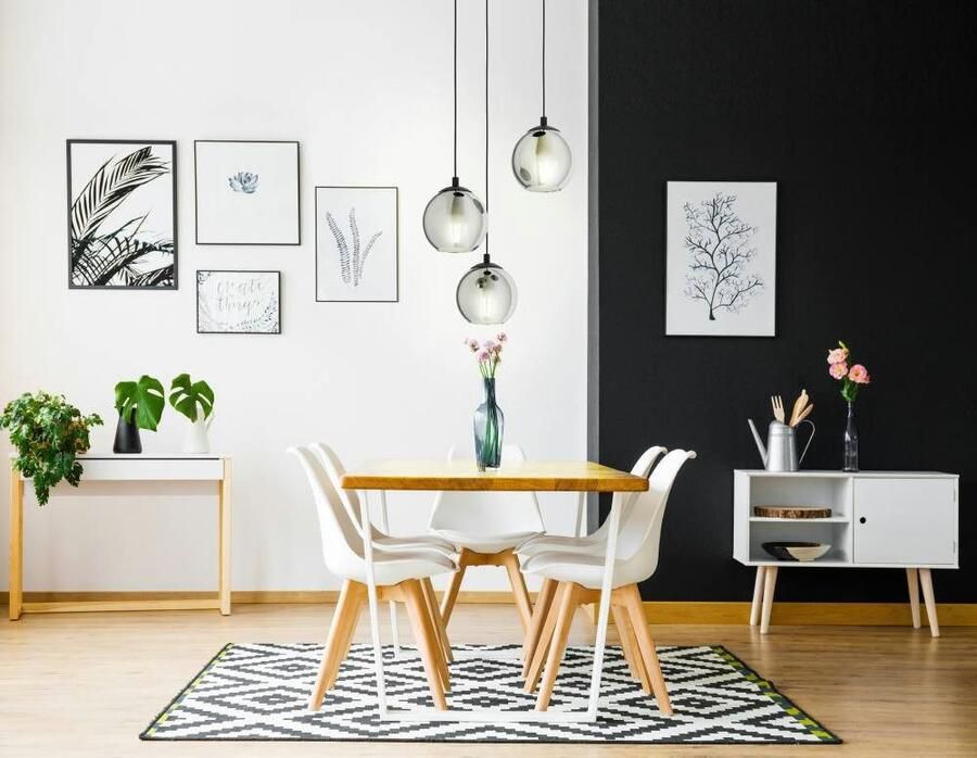 EGLO Â AriscaniÂ HanglampÂ -Â 42 5Â cmÂ -Â GlasÂ -Â 3Â lichtsÂ -Â Zwart Leen Bakker - Foto 3