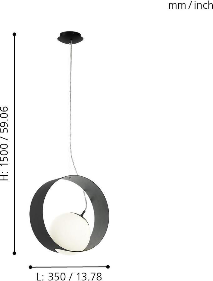EGLO Hanglamp CAMARGO Hanglicht hanglamp (1 stuk)