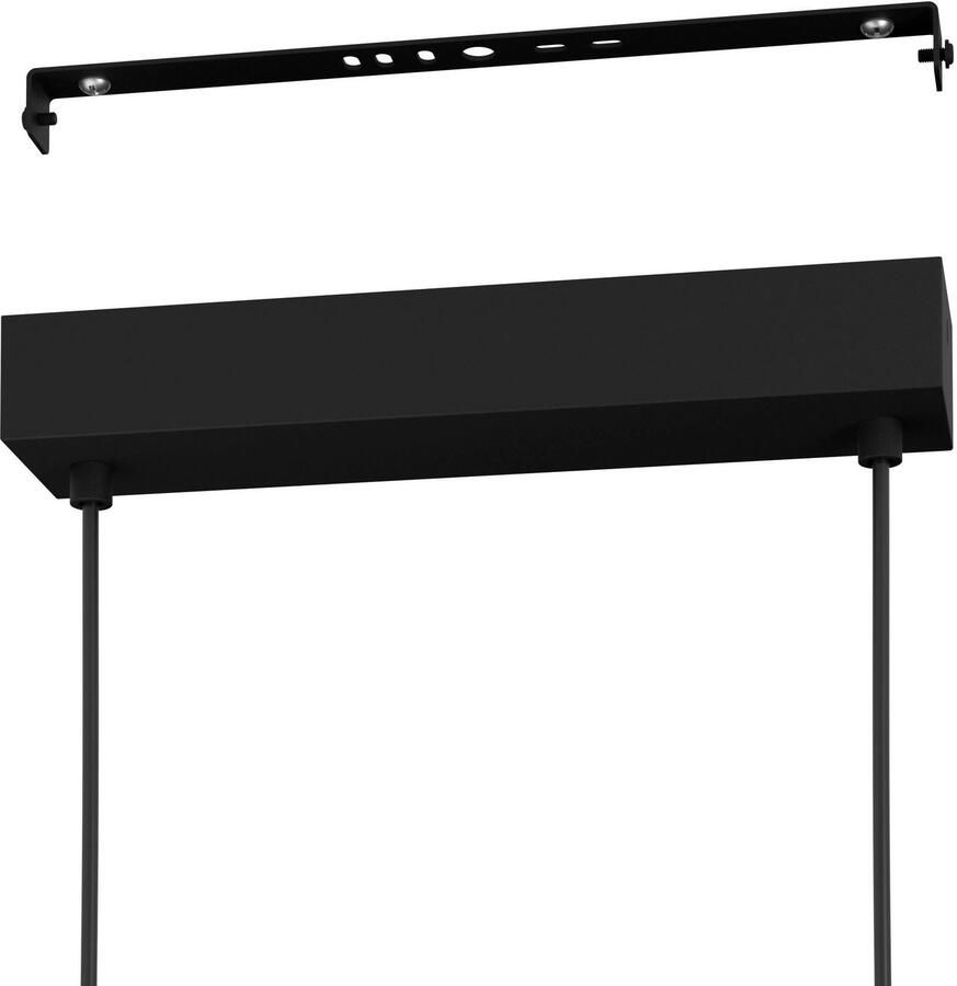 EGLO Hanglamp CARANACOA Hanglamp in zwart van staal 7W warmwit (1 stuk)