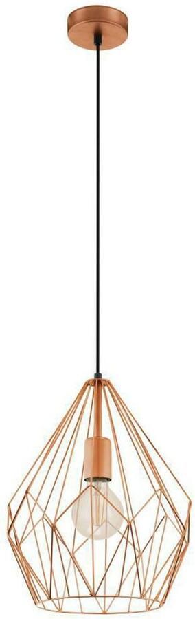 EGLO Hanglamp CARLTON hanglamp koper staal excl. lichtbron retro Vintage Hanglamp 1 lamps Draadgaas Industrieel 110x31cm - Foto 8