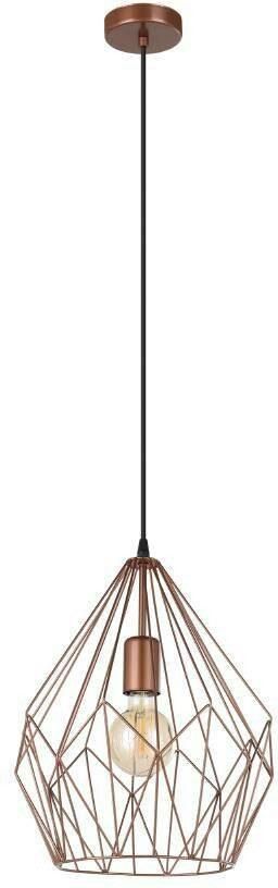 EGLO Hanglamp CARLTON hanglamp koper staal excl. lichtbron retro Vintage Hanglamp 1 lamps Draadgaas Industrieel 110x31cm - Foto 10