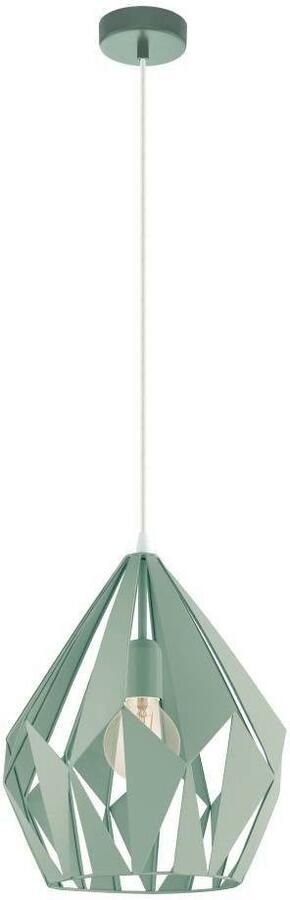 EGLO Hanglamp CARLTON-P Vintage hanglamp metaal pastel lichtgroen Ø 31 cm (1 stuk) - Foto 2