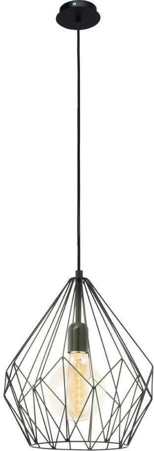 EGLO Hanglamp CARLTON Vintage Hanglamp 1 lamps Draadgaas Industrieel 110x31cm - Foto 8