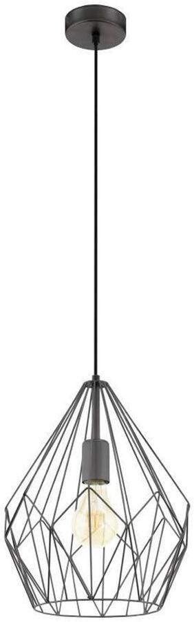 EGLO Hanglamp CARLTON Vintage Hanglamp 1 lamps Draadgaas Industrieel 110x31cm - Foto 9
