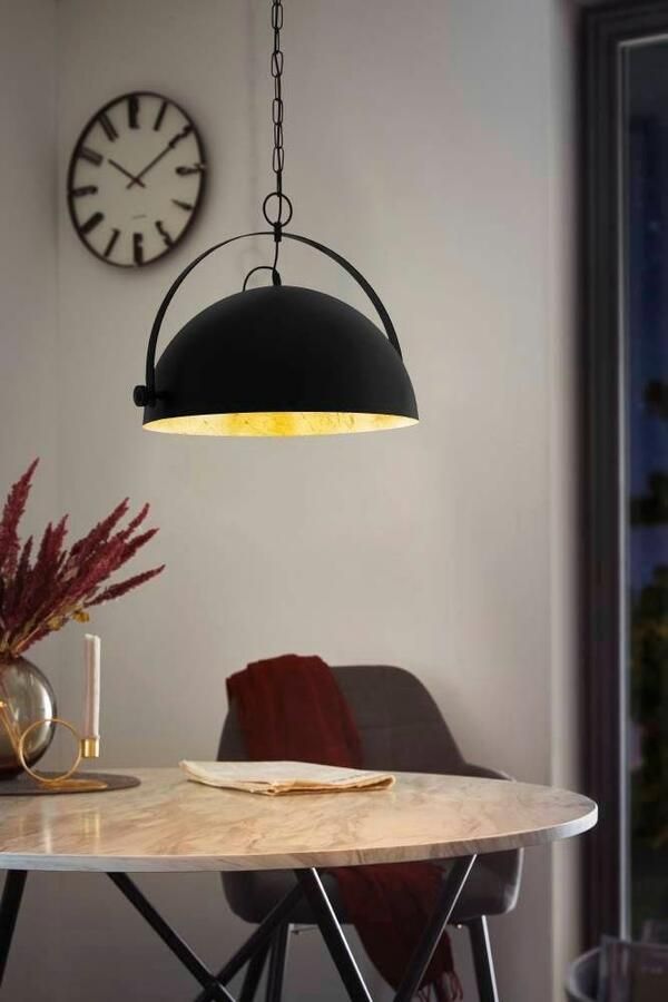 EGLO  Covaleda 1 - Hanglamp - E27 - Ø 45 5 cm - Zwart Goud