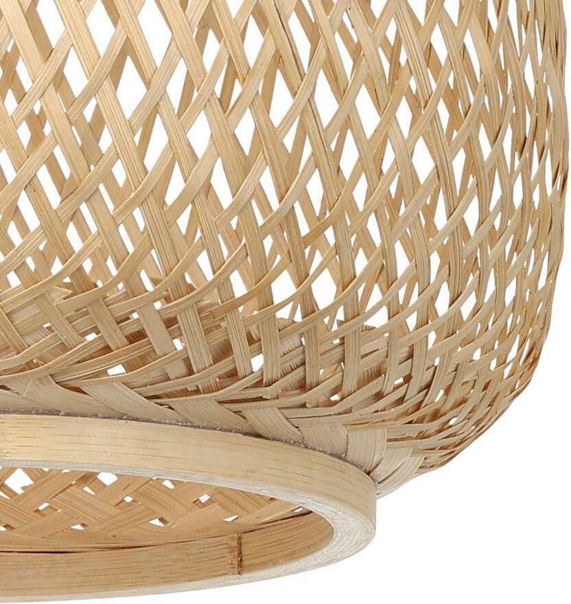 EGLO Hanglamp DEMBLEBY Hanglamp excl. lichtbron E27 Hygge Hanglamp woonkamerlamp eettafellamp gevlochten 110x32cm