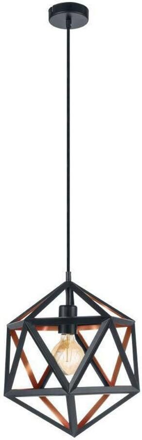 EGLO  Embleton 1 - Hanglamp - E27 - Ø 30 5 cm - Zwart Koper
