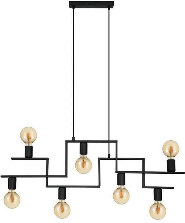 EGLO Hanglamp FEMBARD Hanglamp woonkamerlamp E27 IP20 vintage staal lamp (1 stuk)