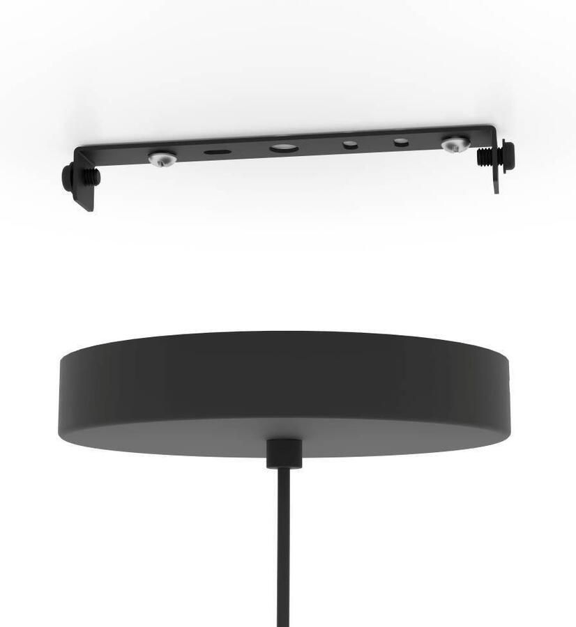 EGLO Hanglamp GINESTRONE-Z hanglamp zwart ZigBee 3.0 timer pendellamp App spraakbesturing Alexa ‎110x45x45cm excl. afstandsbediening (1 stuk) - Foto 6