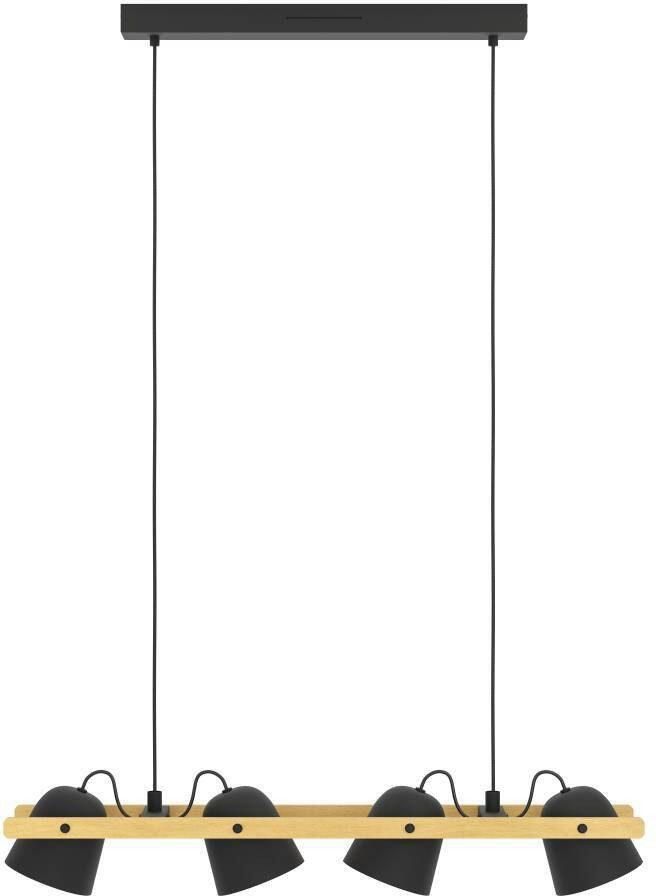 EGLO Connect .z Hornwood-Z Hanglamp 78 cm Zwart Bruin Instelbaar RGB & wit licht Dimbaar Zigbee - Foto 3