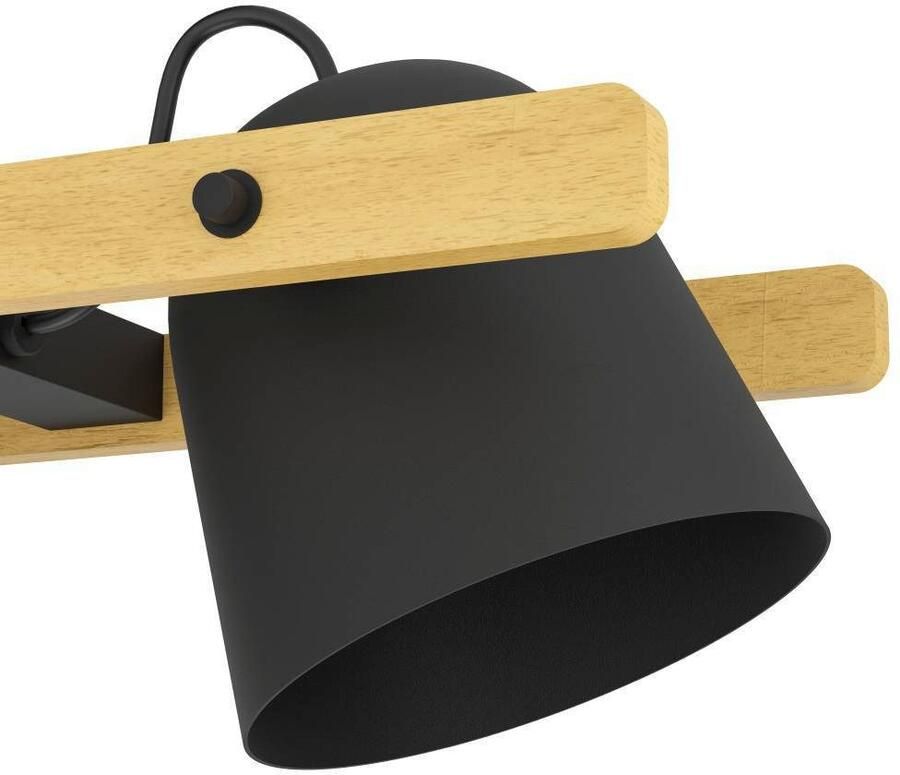 EGLO Connect .z Hornwood-Z Hanglamp 78 cm Zwart Bruin Instelbaar RGB & wit licht Dimbaar Zigbee
