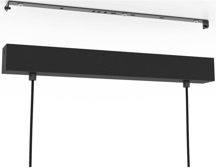 EGLO Hanglamp LIBERTAD 1 Hanglamp in zwart en bruin van staal hout excl. E27 40W (1 stuk)