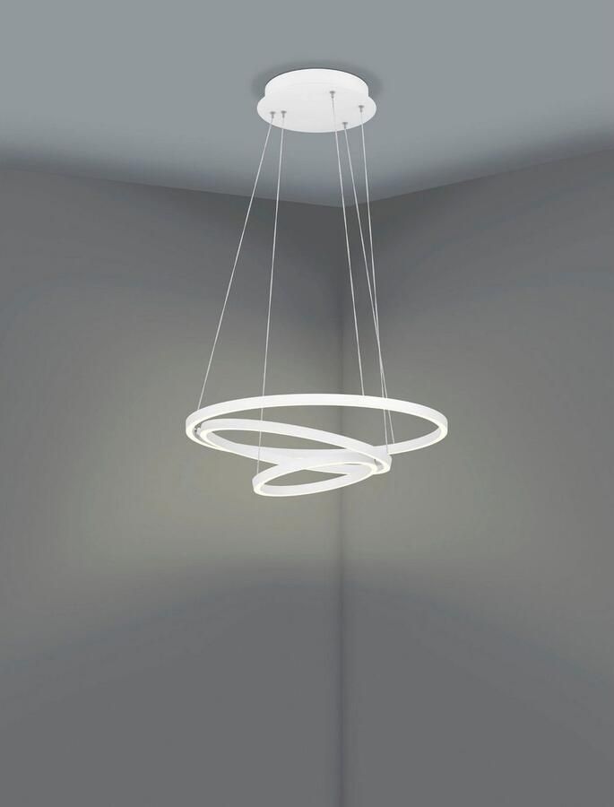 EGLO Hanglamp LOBINERO-Z hanglamp wit instelbaar wit ZigBee 3.0 pendellamp Timer App spraakbesturing Alexa ‎‎‎‎58x58x110cm excl. afstandsbediening (1 stuk) - Foto 6