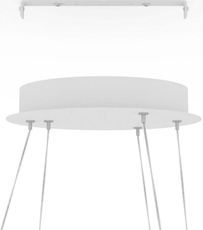 EGLO Hanglamp LOBINERO-Z hanglamp wit instelbaar wit ZigBee 3.0 pendellamp Timer App spraakbesturing Alexa ‎‎‎‎58x58x110cm excl. afstandsbediening (1 stuk) - Foto 5