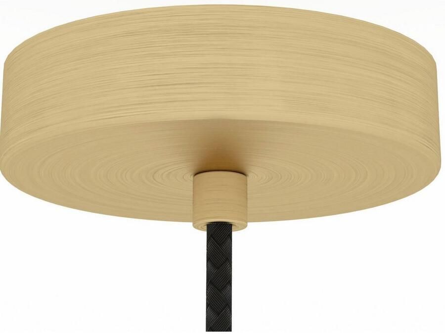 EGLO Hanglamp MANZANARES Hanglamp staal en glas E27 eettafellamp lamp Hanglamp H110 x Ø22 5 cm messing-geborsteld goud 1X40W excl. (1 stuk)
