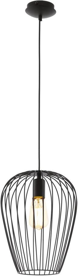 EGLO Hanglamp NEWTOWN Hanglamp staal E27 IP20 vintage eetkamerlamp lamp - Foto 3