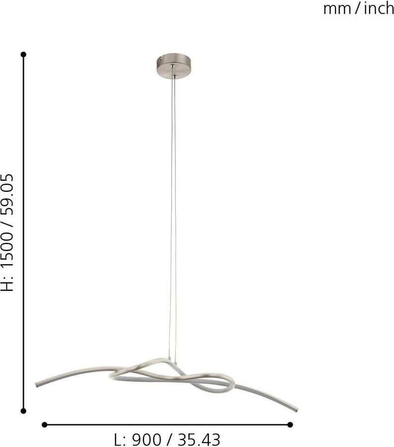 EGLO Hanglamp NOVAFELTRIA Hanglicht hanglamp (1 stuk)