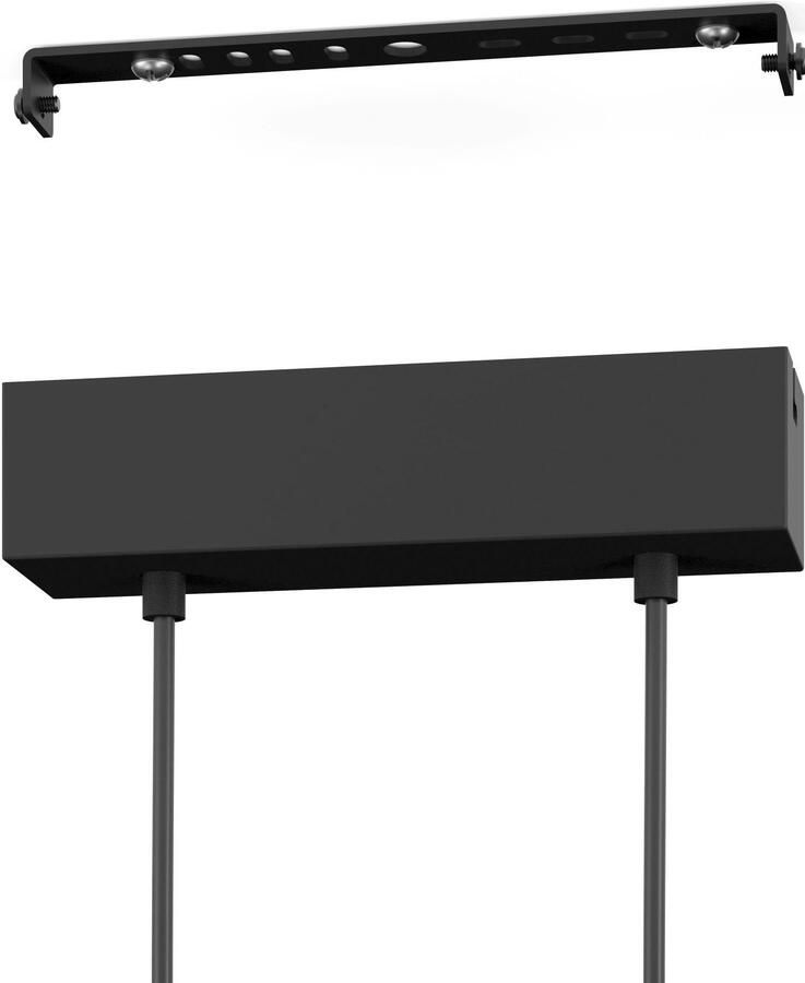 EGLO Hanglamp PANAGRIA Hanglamp aluminium staal hout en kunststof eettafellamp (1 stuk)
